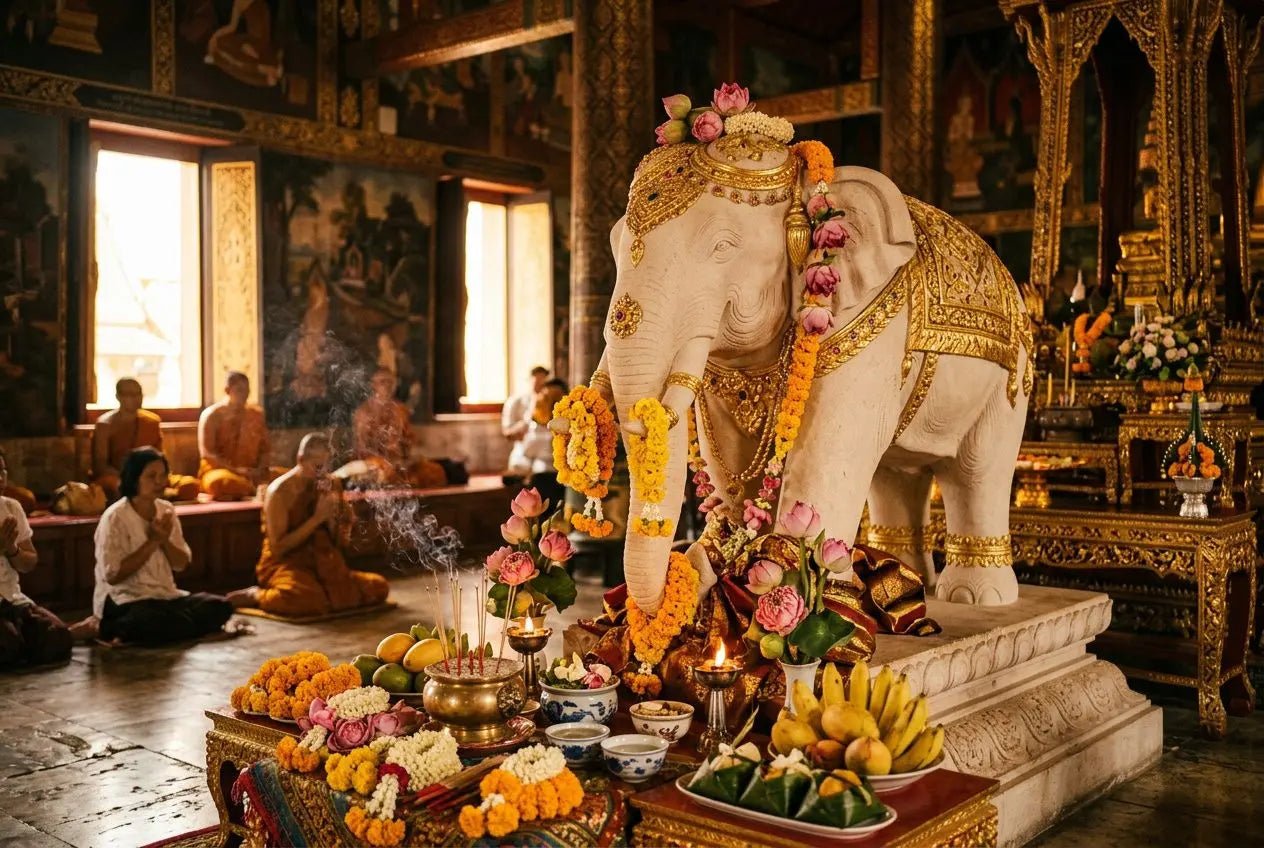 Signification de l'éléphant dans le bouddhisme : symbolisme et éléphant blanc