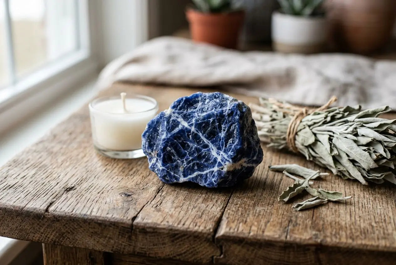 Comment utiliser la pierre sodalite sur vos chakras