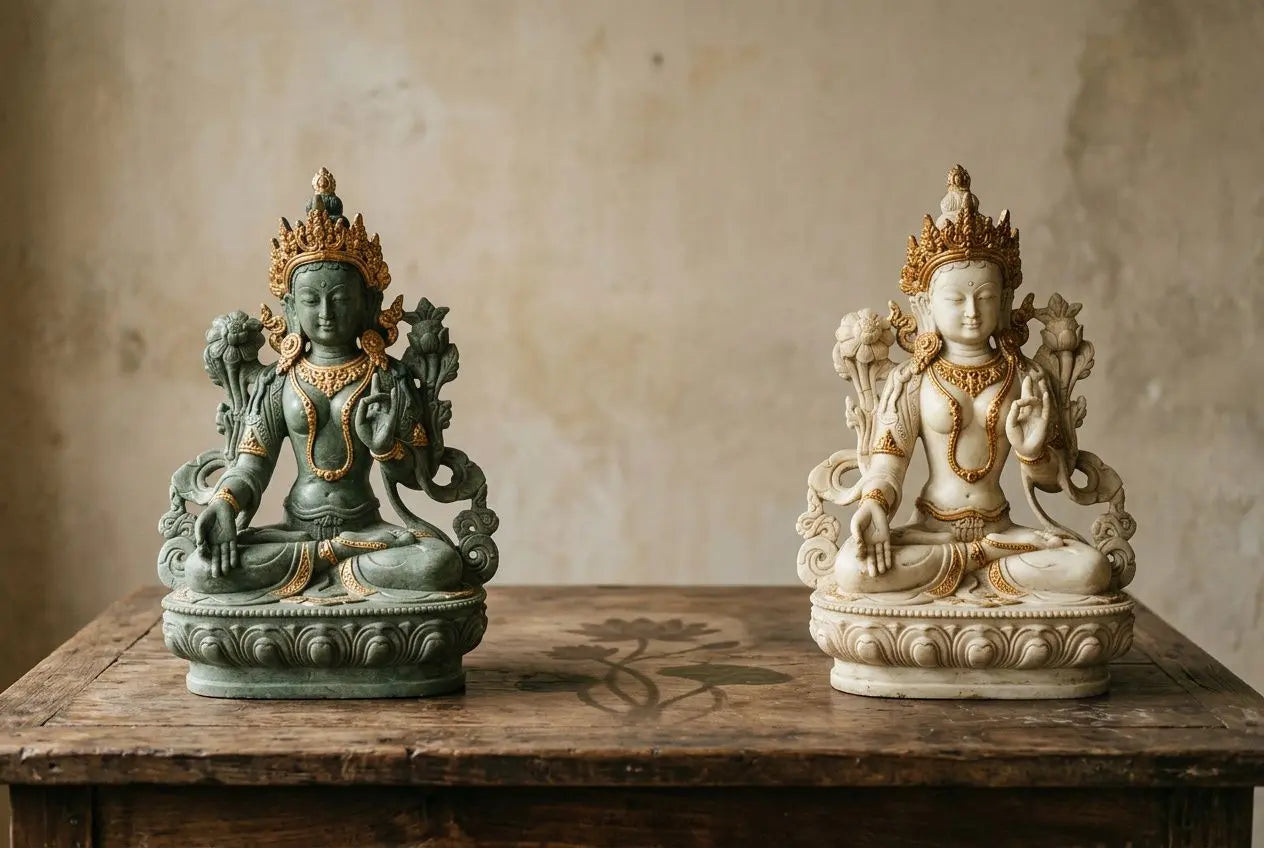 Histoire des Taras : Tara verte et Tara blanche, déesses de compassion