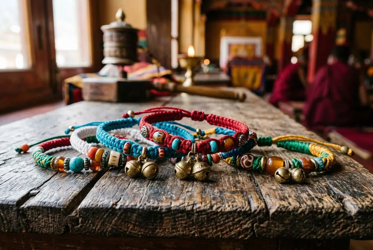 Bracelet tibétain signification couleur : guide bouddhiste complet