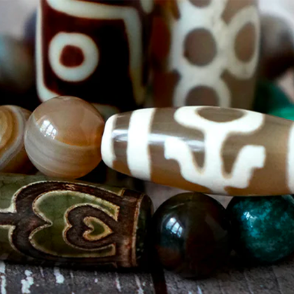 bracelet tibétain agate dzi
