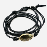 Wickelarmband – Labradorit – braune Farbe