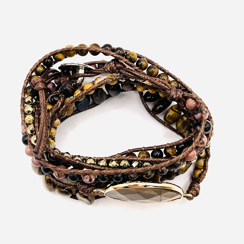 Wickelarmband - Tigerauge 