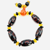 Dzi 3 Eyes Wealth Armband – Braun