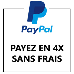 Avec Paypal, payez en 4 fois sans frais