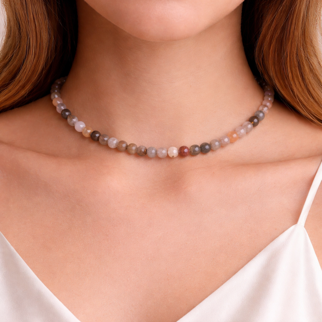 Collier en agate du botswana - Univers Tibet
