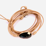 Wickelarmband – Labradorit – natürliche Farbe