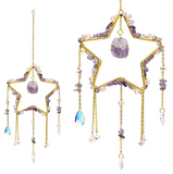 Attrape-Soleil Étoile en Améthyste – Sérénité, Élévation et Harmonie Spirituelle - univers tibet