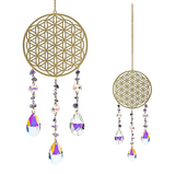 Attrape Soleil Fleur de Vie Cristal et Améthyste - Univers Tibet