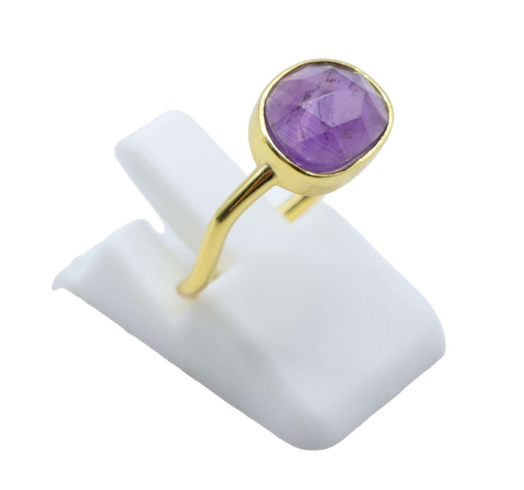 Silber 925 Amethystenring - Tibetwelt