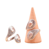 Aura-Ring – Rosenquarz & 925er Silber – Tibetwelt