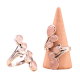 Bague Murmure du Cœur Quartz Rose & Argent 925 – Amour & Apaisement - univers tibet