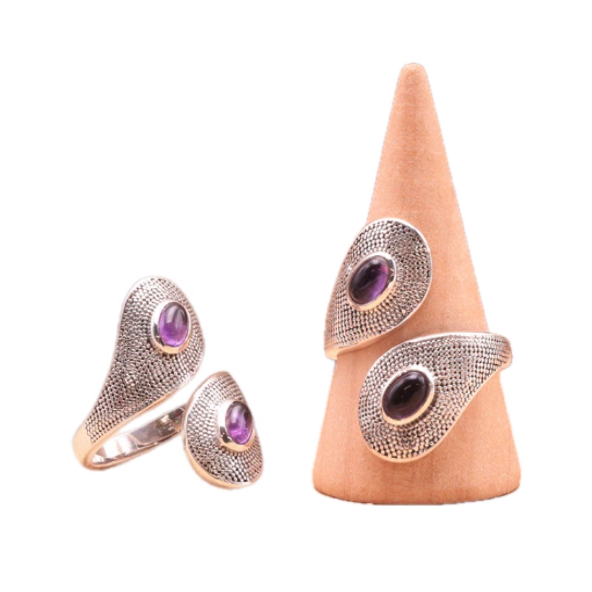Amethysten- und Silber-Armreif – Tibetwelt