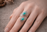Ring „Atem des Azurblaus“ – Türkis & 925er Silber