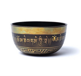 Tibetanischer Klangschale mit Handgravur - Om Mani Padme Hum - 17 cm - Tibetwelt