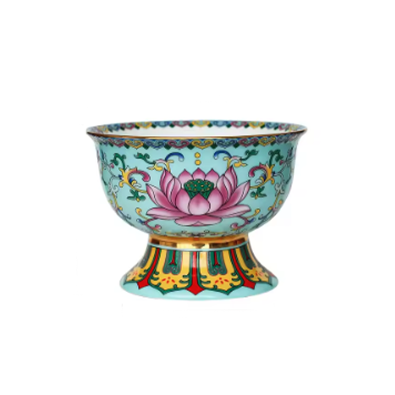 Buddhistischer Kultbecher Lotus Sacred Blue - Tibetwelt