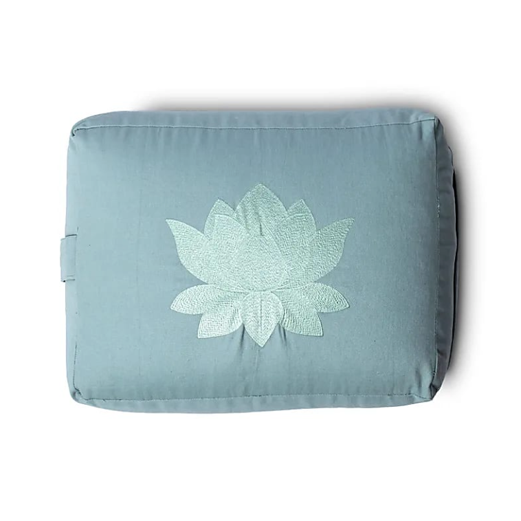 Yogamatte, rechteckig, Lotus-Form – Bio-Baumwolle - Tibetwelt