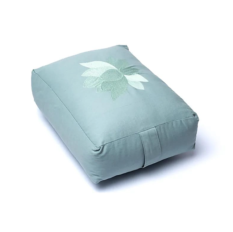 Yogamatte, rechteckig, Lotus-Form – Bio-Baumwolle – Tibetwelt