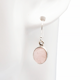 Boucles d’oreilles “Caresse de Rose” – Argent 925 & Quartz Rose AA - univers tibet