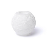 Kerzenhalter Schneeball aus Selenit – Tibetwelt