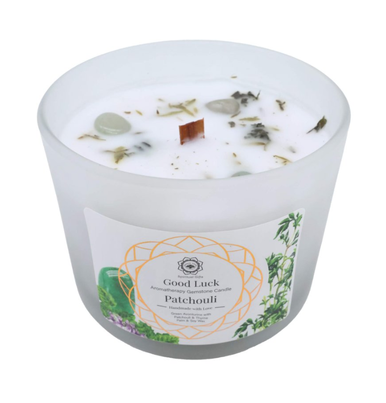 Grüne Baumwachs – Aventurin und Patchouli (256 g) – Tibetwelt