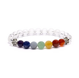 Bracelet Alignement Sacré – 7 Chakras & Cristal de Roche - Univers Tibet