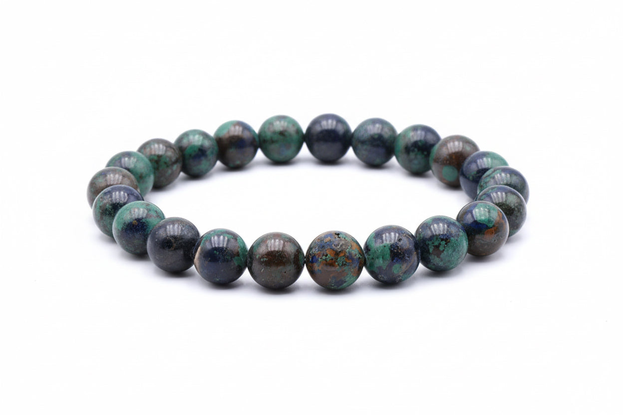 Armband Althéa – Natürliche Azurit-Malachit – Tibetwelt