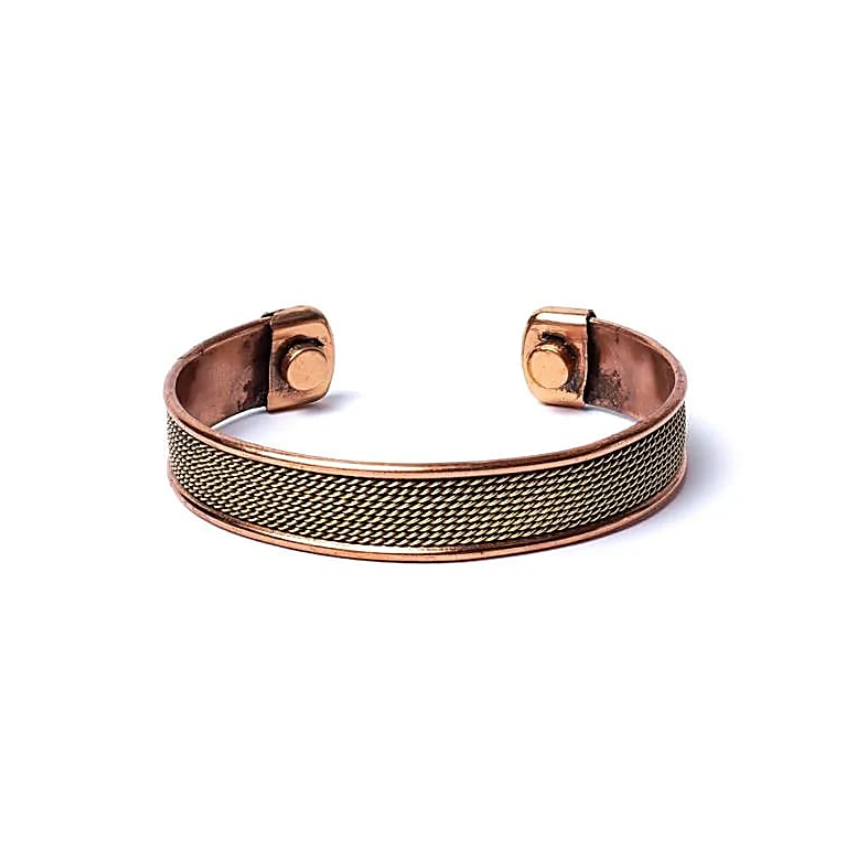 Armband aus Kupfer mit Magnetband-Motiv - Tibetwelt