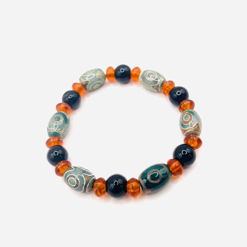 Armband aus Dzi-Stein mit drei Augen - Tibetwelt