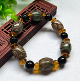 Armband Dzi mit 3 Augen - Weisheit - Tibetwelt