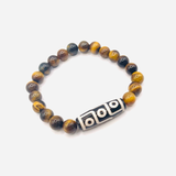Bracelet Dzi 9 Yeux Bénédiction - Oeil de Tigre - Univers TIbet