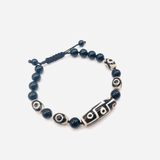 Bracelet Dzi 9 et 3 yeux - Univers Tibet
