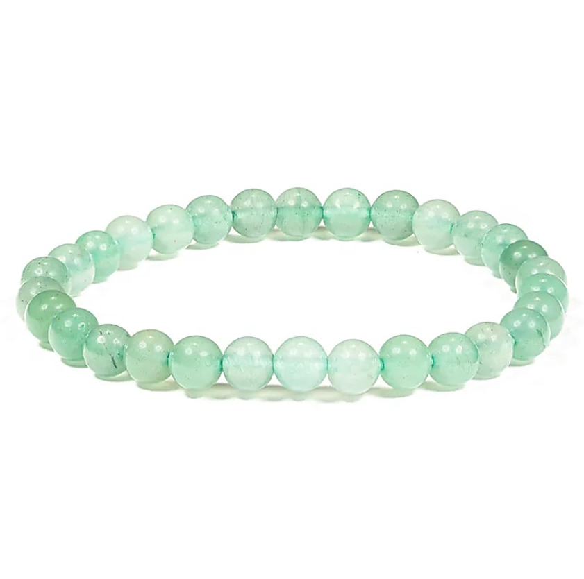 Armband Harmonie & Glück – Natürliche grüne Aventurin – Tibetwelt