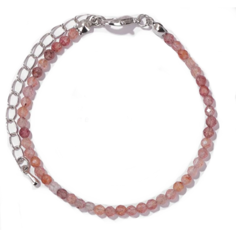 Armband Freude & Liebe - Facettierter Himbeertanz - Tibetwelt