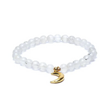 Armband Mond, intuitiv, aus Mondstein - Tibetwelt
