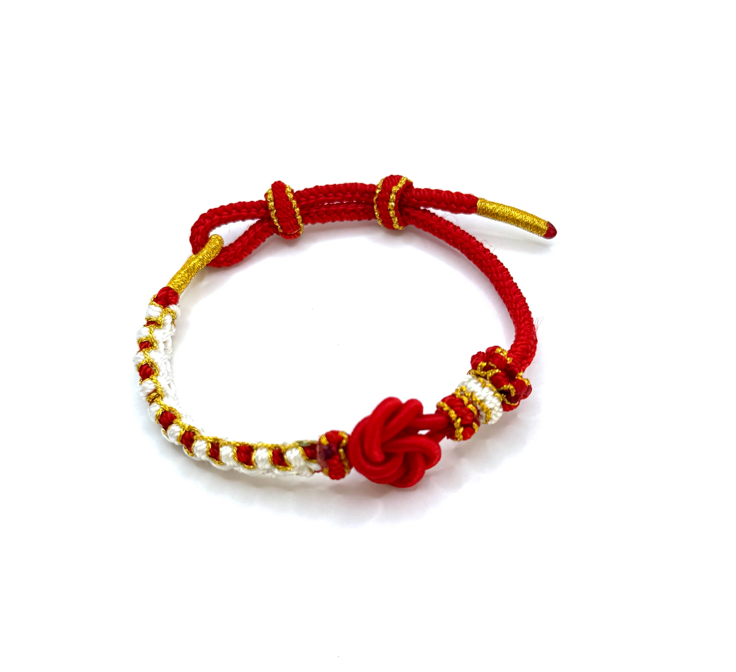Armband Mandala Pfingstrose – Gewebt und verstellbar – Tibetwelt