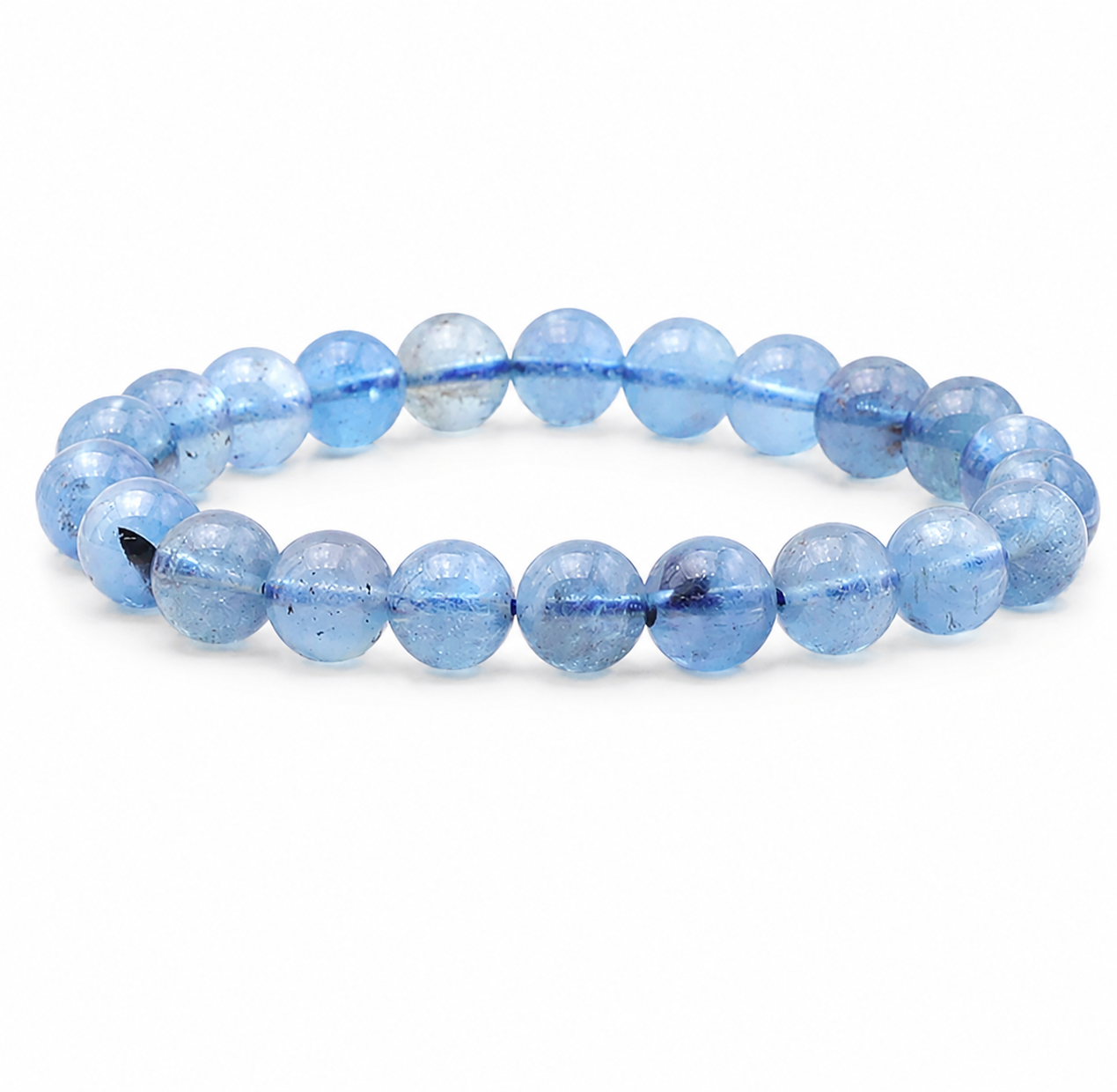 Bracelet Néréia en Aigue Marine Naturelle Qualité AA - univers tibet