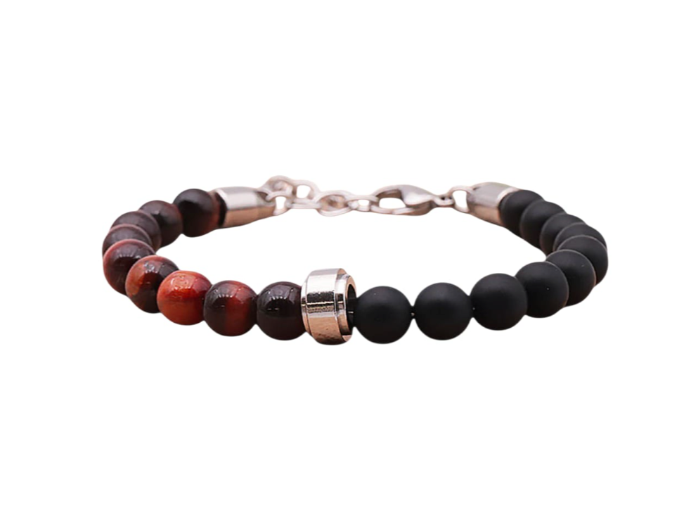 Armband Obelisk – Onyx & Hirschauge - Tibetwelt