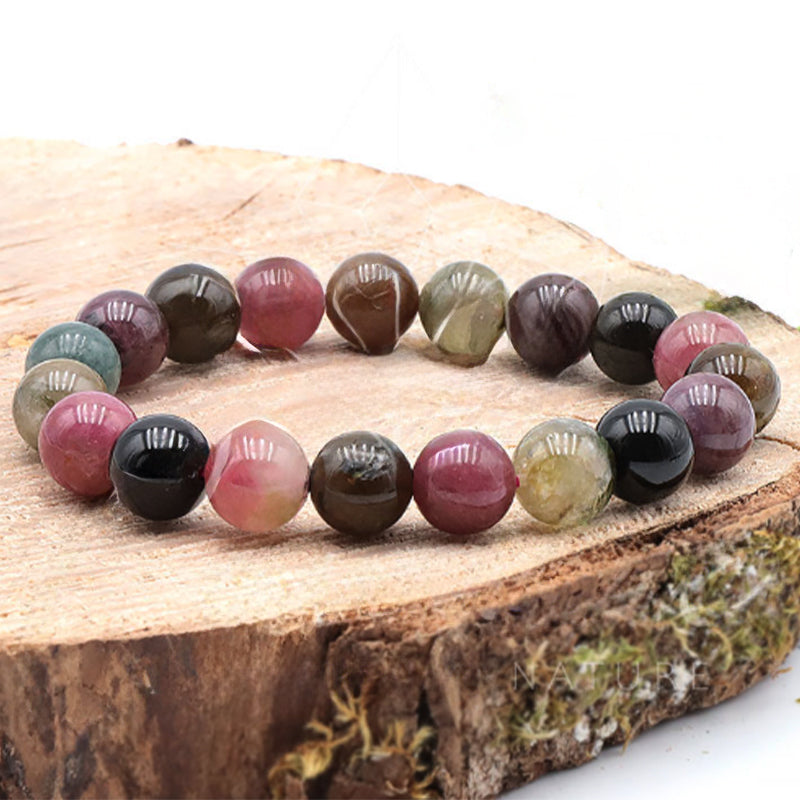 Armband Prismaya – Natürliche, mehrfarbige Tourmaline - Tibetwelt