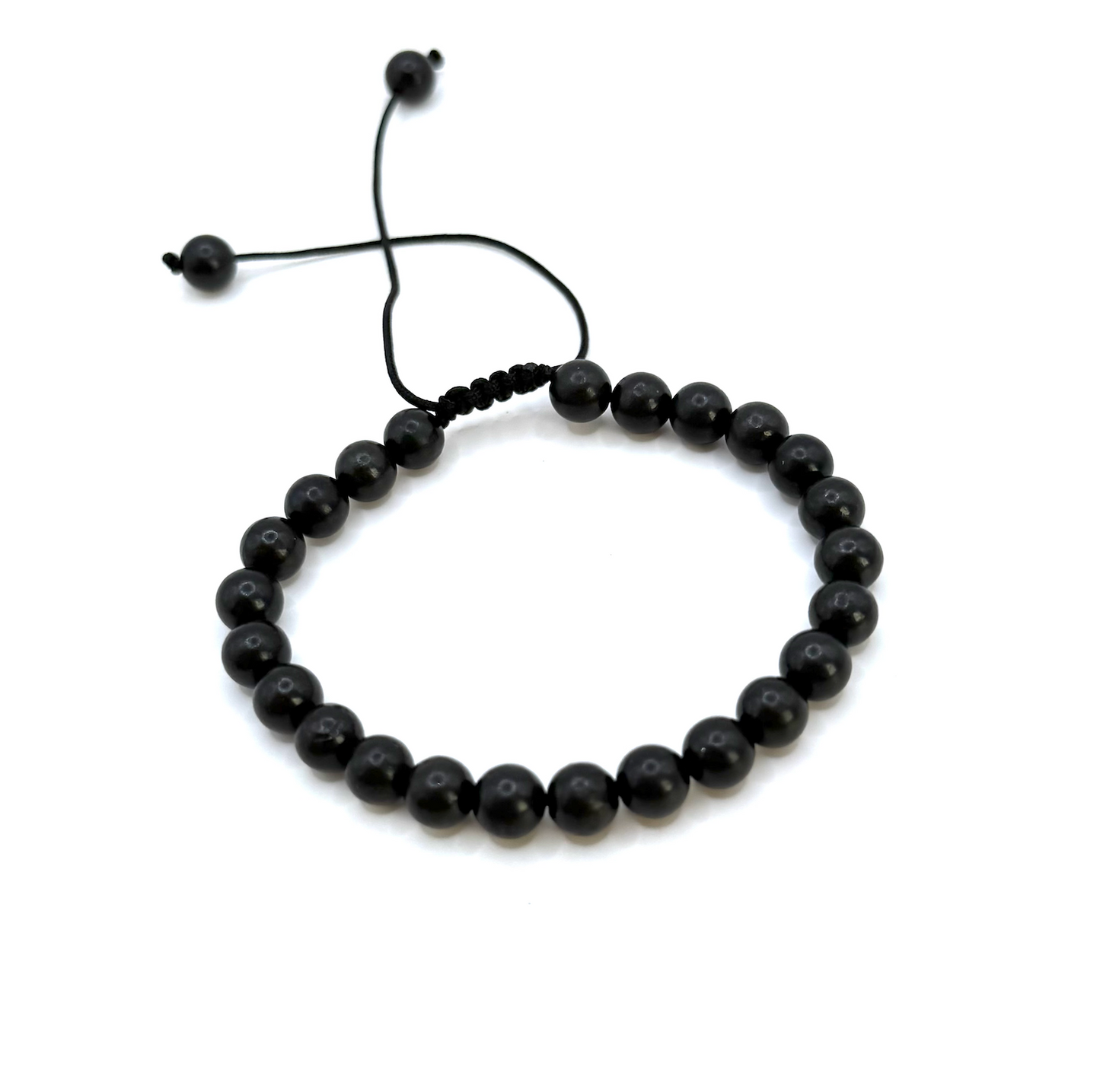 Armband zum Schutz und zur Energie - Verstellbar aus Schungit - Tibetwelt