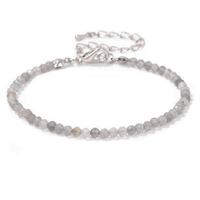 Armband Schutz und Intuition - Facettierte Labradorit - Tibetwelt