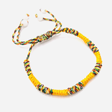 Bracelet Tibétain Bouddha Porte-Bonheur Jaune Univers Tibet