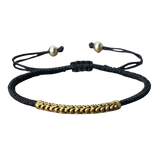Tibetan Buddhist Woven Bracelet - Hand-Knotted Black Amulet Bracelet - Tibetwelt