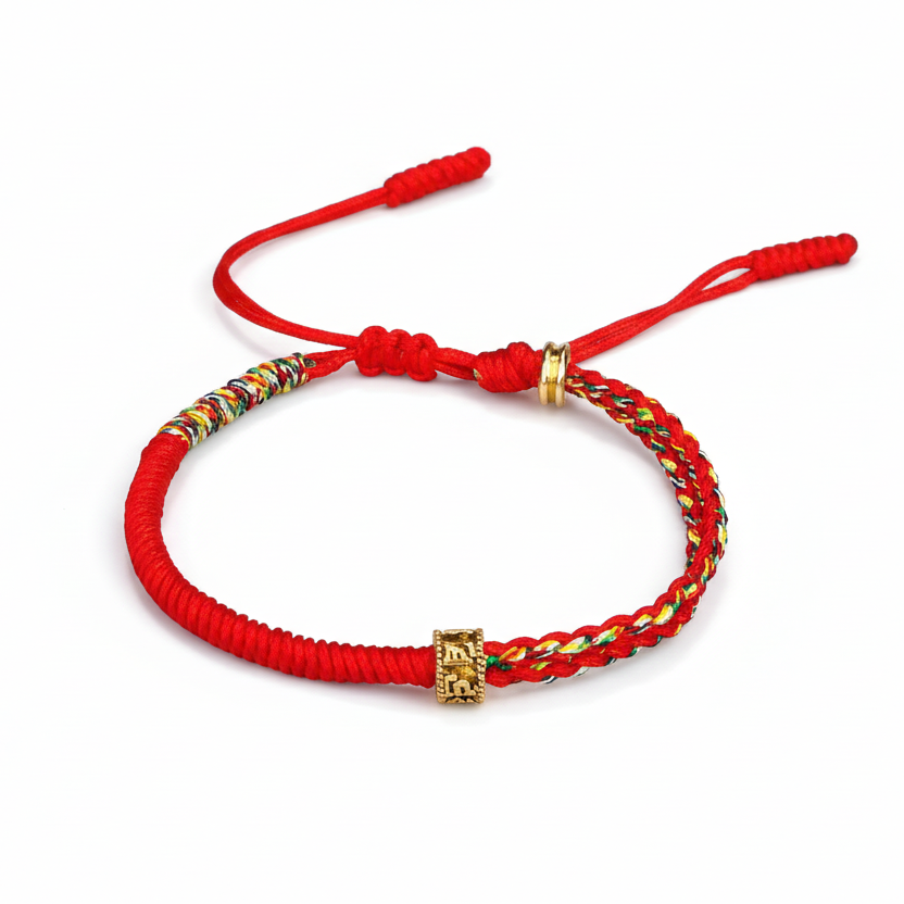 Tibetanisches Amulett mit Mantra - Rot - Tibetwelt