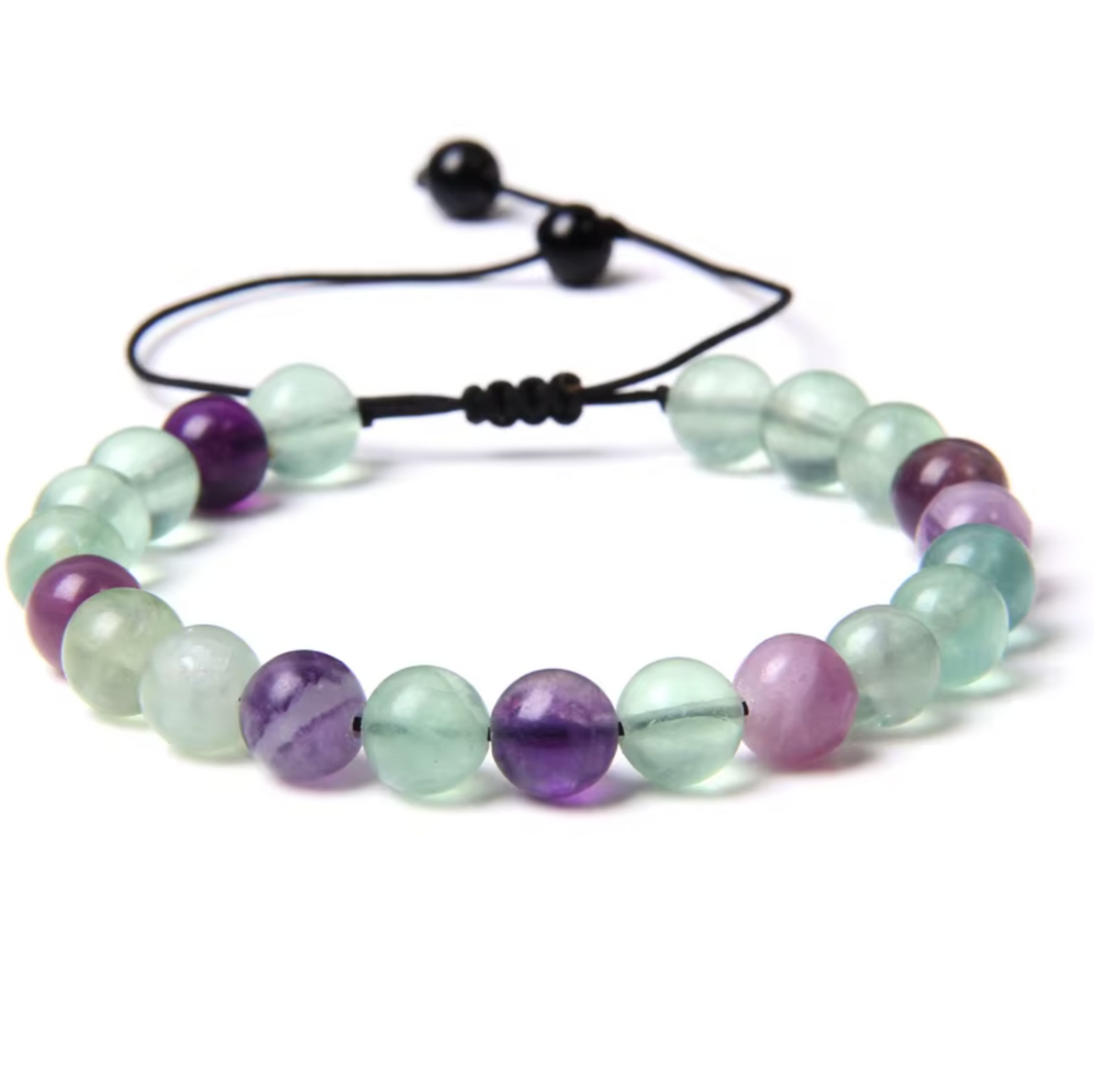 Armband aus geflochtenem Fluorit - Tibetwelt