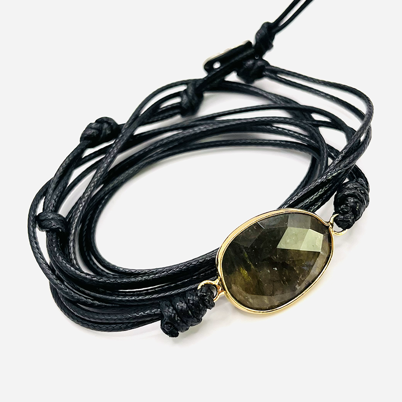 Armband - Labradorit - Braun - Tibetwelt