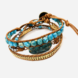 Bracelet Wrap - Turquoise - Univers Tibet