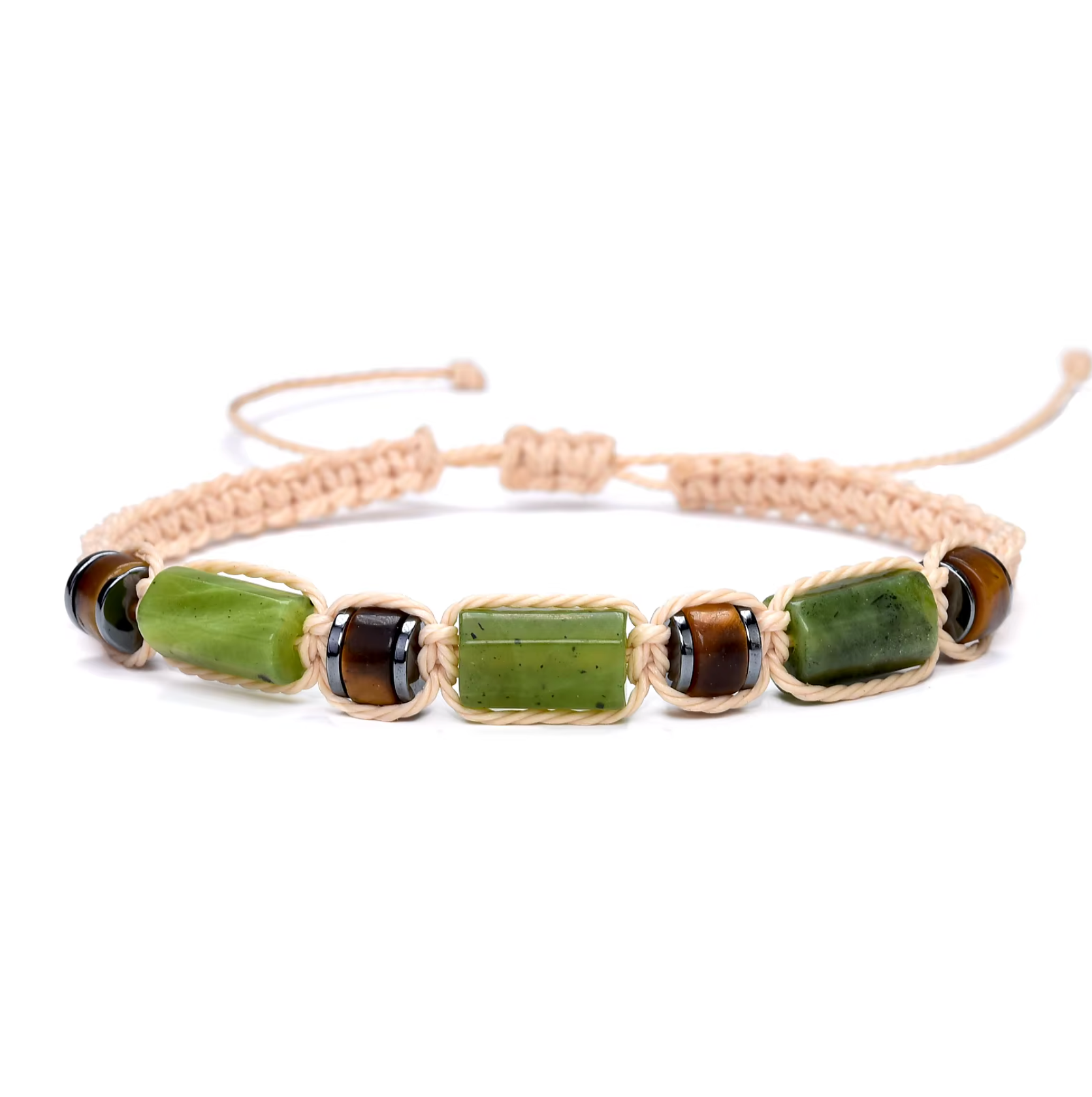 Jade-Armband für Glück und Wohlstand - Unviers Tibet