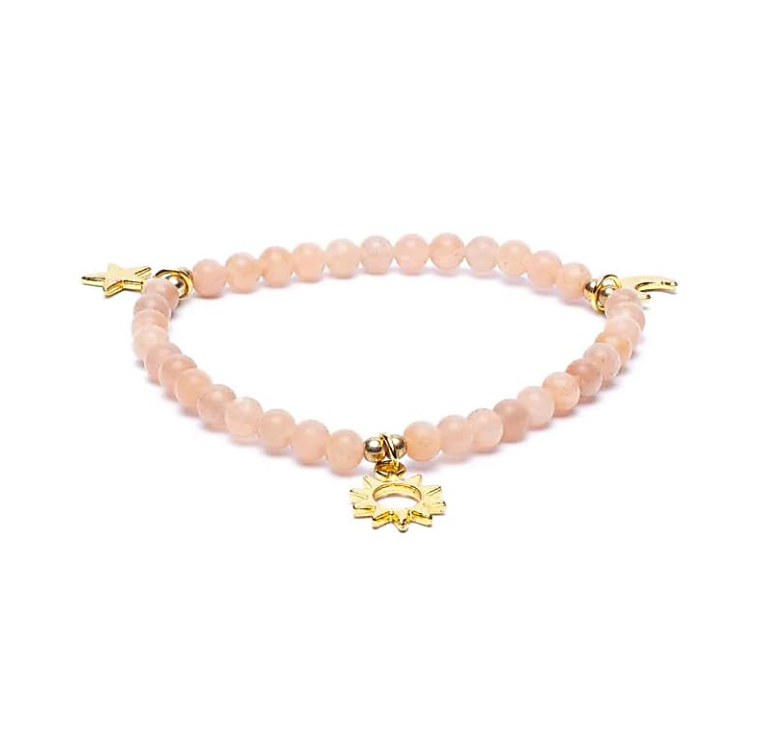 Armband aus Sonnenstein, kosmische Balance - Tibetwelt