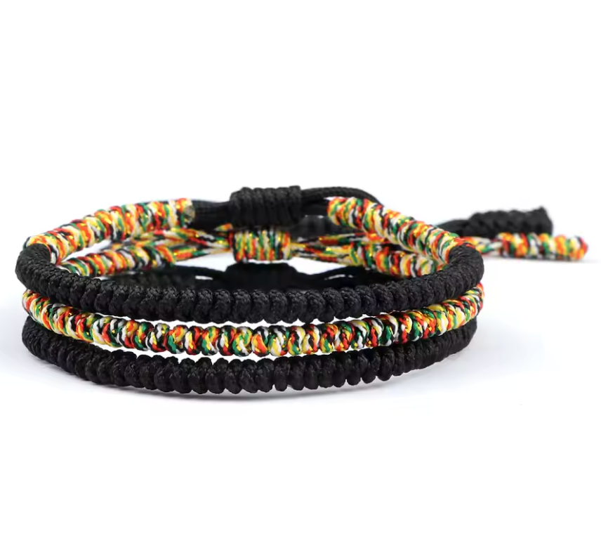 Tibetan Buddhist Bracelets Friendship Black - Tibetwelt